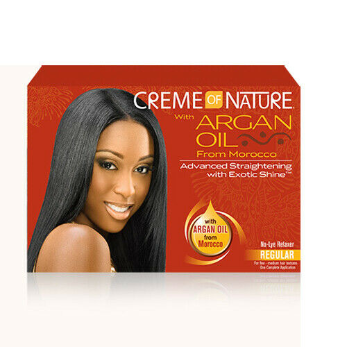 CREME OF NATURE ARGAN OIL  Kit Défrisant "Normal"