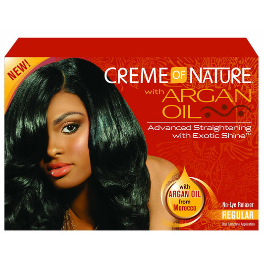 CREME OF NATURE ARGAN OIL  Kit Défrisant "Normal"