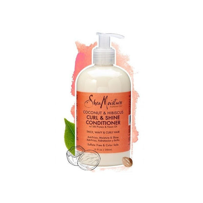 SHEA MOISTURE COCO & HIBISCUS   Conditionneur "CURL & SHINE"