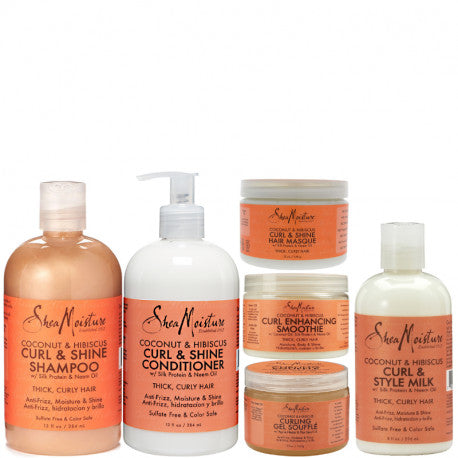 SHEA MOISTURE COCO & HIBISCUS   Curl & Shine Shampooing