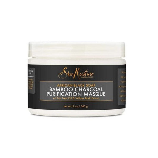 SHEA MOISTURE AFRICAN BLACK SOAP BAMBOO CHARCOAL   Masque purifiant