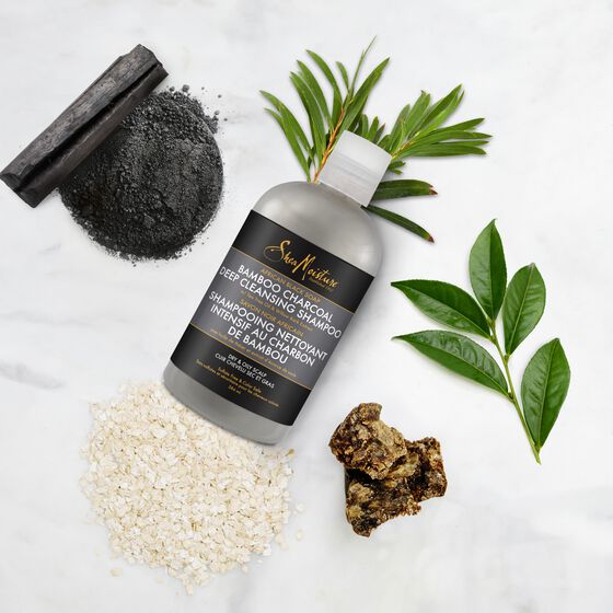 SHEA MOISTURE AFRICAN BLACK SOAP BAMBOO CHARCOAL   Shampooing Nettoyant