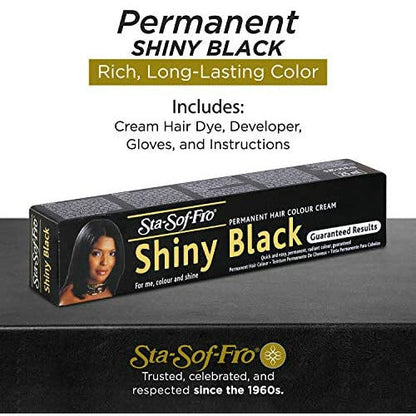 STA-SOF-FRO SHINY BLACK  Coloration En Tube Noir Brillant